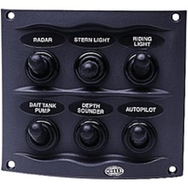 HELLA H73070041 Gray 2-Row 6-Way Compact Switch Panel, Multi, 2.17" D x 4.21" W x 3.74" H