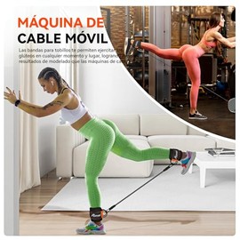 Ligas De Resistencia para Tobillos - con Niveles De Resistencia Ajustables Equipamiento De Entrenamiento para Glúteos Y Piernas para Fitness Y Entrena