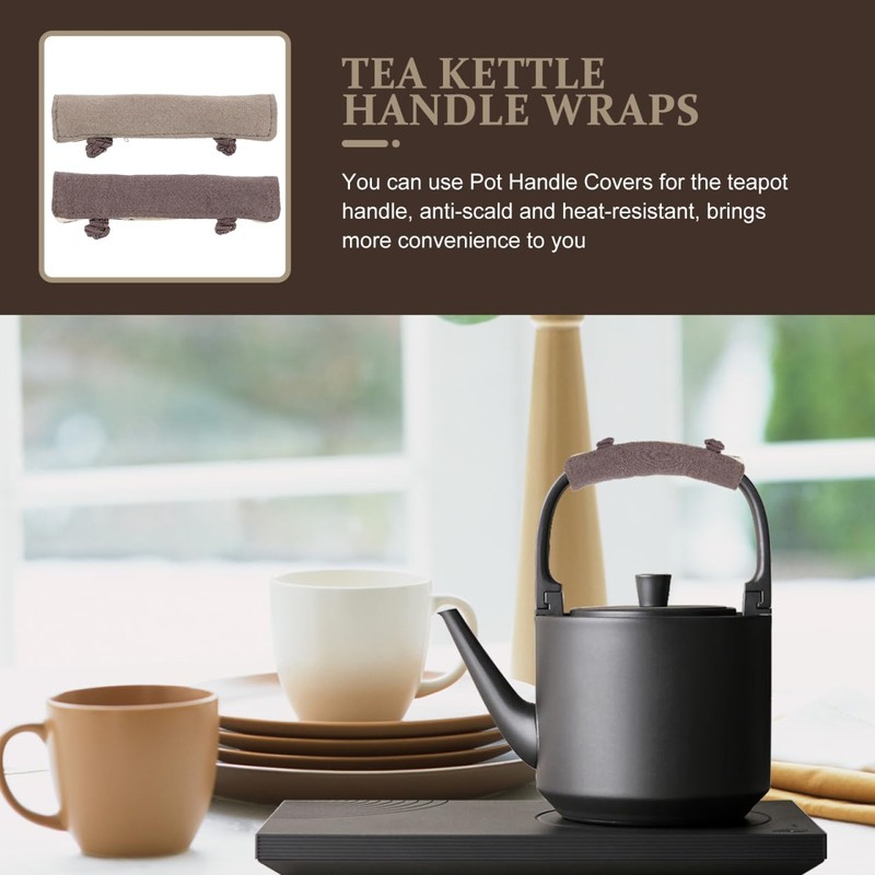 CALLARON 2 Pcs Kettle Handle Cover - Heat Resistant Teapot