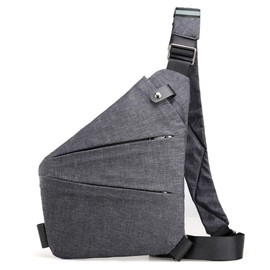 Worzwin Anti Theft Bag, Anti Theft Travel Bag Crossbody Bag Flex Bag Personal Pocket Bag (Grey)