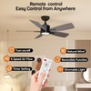 TALOYA 42 Inch Ceiling Fans with Lights Led Remote Control