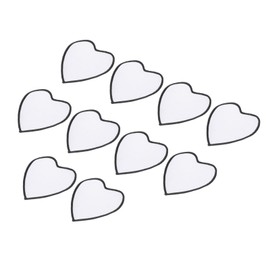 QUARKZMAN Pack of 10 Sublimation Patches, Empty, 8 x 8 cm / 3.15 x 3.15 Inches Fabric Iron-On Empty Transfer Repair Patch for DIY Crafts Hats Clothing, White with Black Border