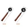 Walnut Handle Stainless Steel Coffee Scoop Set (15ml + 30ml)