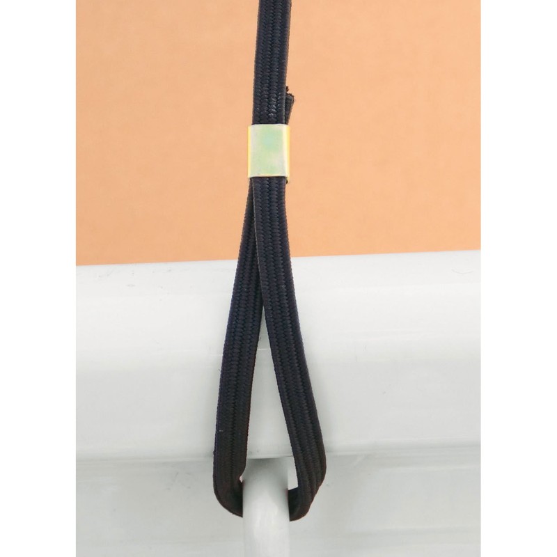 ボンフォーム(BONFORM) 荷台ベルト ループゴム 軽トラック 軽トラ小物 0.7x20cm ブラック 6656-02BK