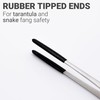 Stainless Steel Rubber Tipped Feeding Tongs Tweezers, 30cm, 12 Inches,
