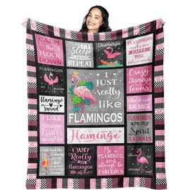 Mcurore Flamingo Gifts Blanket 50"x40", Pink Flamingo Gifts for Women Unique, Flamingo Decor, Flamingos, Flamingo Blanket, Flamingo Gift Ideas for Girl, Christmas Birthday Gifts for Flamingo Lovers