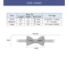 BELLUNO Solid Bow Tie Pre-Tied for Men and Boys, Cotton