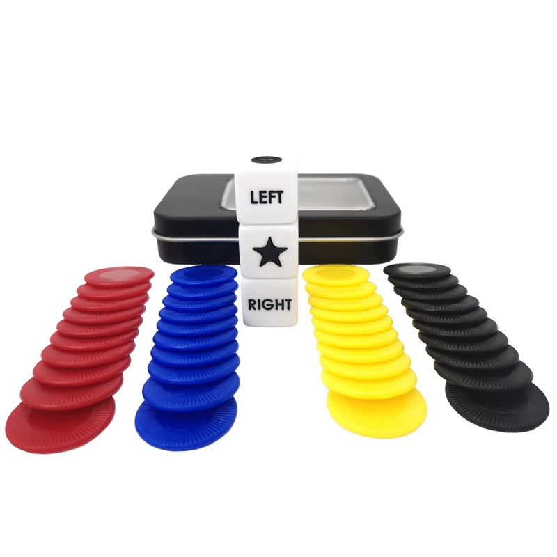 Ahoper Left Right Center Dice Game Prime Set with 3