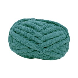 Oshhni Chunky Wool Yarn Weight Yarn Tube Giant Yarn Knitting Jumbo Yarn Bulky Yarn for Knitted Throw Weaving Cushion, Dark Cyan