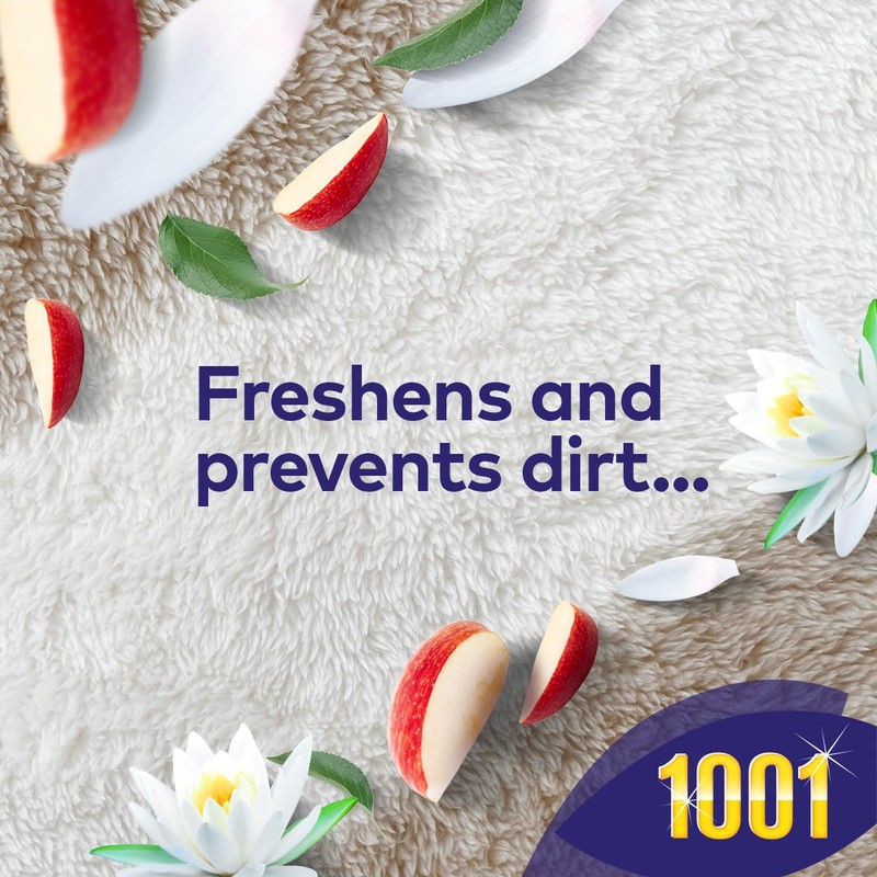 1001 Carpet Fresh Apple & Waterlily 300ml - Eliminates Odors,