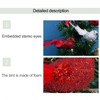 12 PCS Simulation Bird Silver Mini Birds for Home Decoration