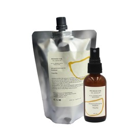 Remedios del Bosque Pack Desodorante Natural para Rellenar Unisex con Ingredientes Orgánicos 250 ML + Frasco Versión 60 ML, Libre de Aluminio. (Ylang)