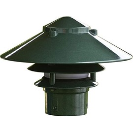 DABMAR LIGHTING LV-LED104-G 3 Tier Pagoda Fixture LRG TOP 3" Base 2.5w JC-LED 12V, Green