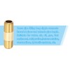 PATIKIL 1/4" x 1/4" NPT Male Brass Pipe Fitting Long
