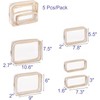 5-Count Diaper Bag Organizer Pouch Set Clear Waterproof s Toiletry