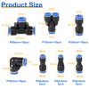 EFUTURETIME Pneumatic Connector Set for 8 mm Hose, Quick Couplings