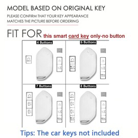 SANRILY Metal & Leather 5/6/7/8 Button Smart Key Fob Cover Case Compatible with Kia Telluride 2024 EV9 Picanto Sorento Seltos All New K5 2023 Keyless with Keychain Red