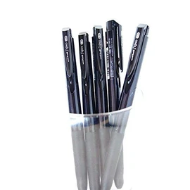 Uni-ball Signo RT1 Retractable Gel Ink Pen, Ultra Micro Point 0.28mm, Rubber Grip, Black Ink, UMN-155-28, Value Set of 5