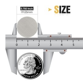 Pipe Screens 120pcs 3/4 Inch 19mm Stainless Steel Pipe Screen, 0.75 Inch Metal Mesh Filter Screen