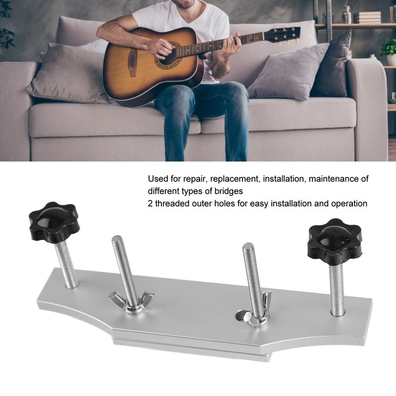 Guitar Bridge Clamp Adjustable Universal Firm Fixation Guitar Bridge Repair