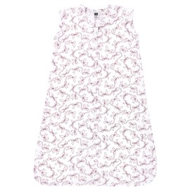 Hudson Baby Unisex Baby Cotton Sleeveless Wearable Sleeping Bag, Sack, Blanket, Pink Bows, 18-24 Months