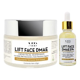 Lift Face Dmae Suero Y Crema Facial Reafirmante, Tensor Inmediato, Anti-edad Progresivo.