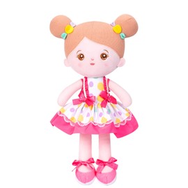 OUOZZZ Baby Doll, Soft Rag Doll with Clothing, Colourful, Rag Dolls, Cuddly Doll for Children from 3 Months - Baby Gift for Birth Girls Boys, 38 cm