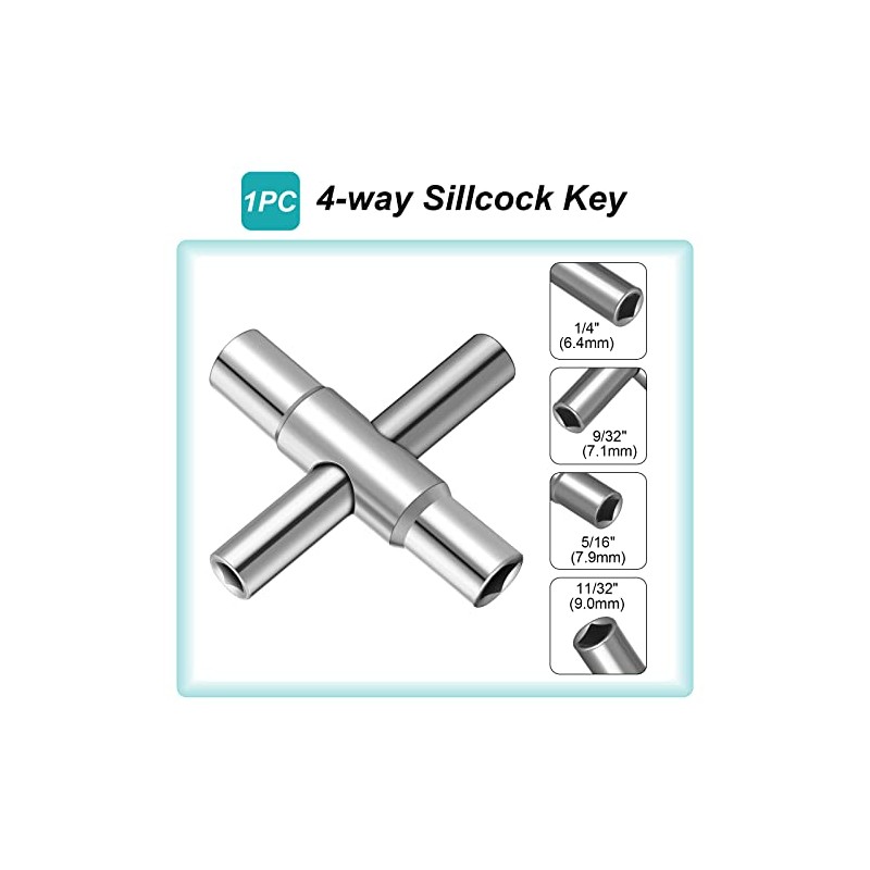 Multi-Functional Utility Key Kit - 8 Piece Set for Various