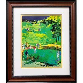 Gallerygems LeRoy Neiman "Golf Landscape" New CUSTOM FRAMED Matted Print 20" x 17"