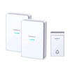 Aigostar waterproof portable wireless bell set, doorbell kit, LED flashing,