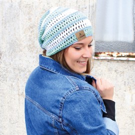 myboshi IGA Summer Hat Set Including No. 2 Wool, Needle and Instructions (cannot guarantee instructions are in English) Crochet Package, 85% Cotton, 15% Kapok White with Crochet Hook