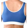 Fresh Comfort Easy Open Front Close Bra, Blue, Small