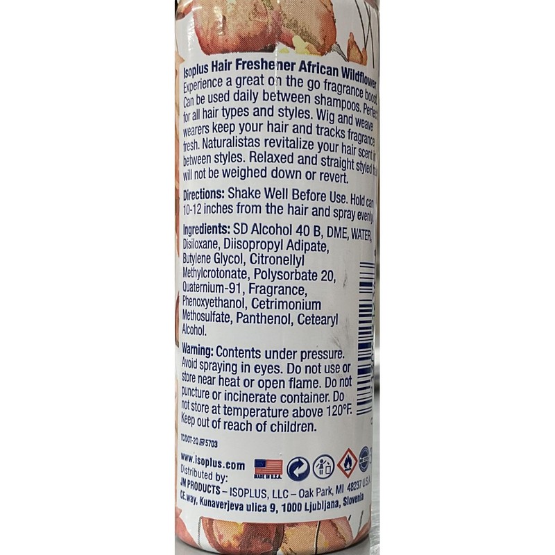 Isoplus African Wildflower Hair Freshener 1.2 oz