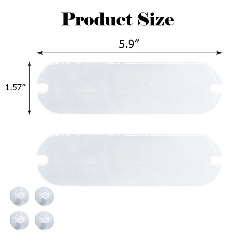 QKWL 2PCS EZ Pass Holder, Ezpass Mounting Strips,Strong Adhesive+Suction Cup