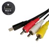 (4ft) AV A/V Audio Video RCA TV Cable Cord Lead