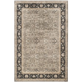 Safavieh Persian Garden Collection PEG608P Traditional Oriental Viscose Area Rug, 4' x 5'3", Grey / Black