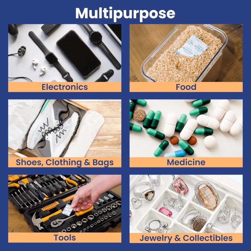 Wallaby 2 gram (350 Packets) Food Safe Pure White Silica