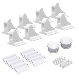 LATTCURE Baby Child Safety Magnetic Cupboard Protector Cabinet Lock 8 Locks with 2 Keys for Drawers and Cupboard Door for Baby Children Safety