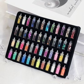 See detailed description Nail glitter powder 48-piece set DD-11796 Self-nail nail decoration / 네일 글리터 파우더 48종 세트 DD-11796 셀프 네일 네일 장식