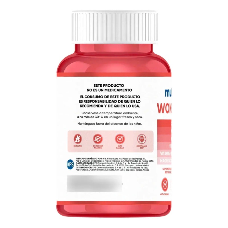 Multiblue Womens 360 Colágeno Biotina Vitaminas Mujer 90cap Sabor
