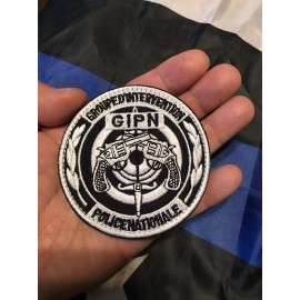 Group Intervention Police National (GIPN) French Police Embroider Hook/Lp Patch
