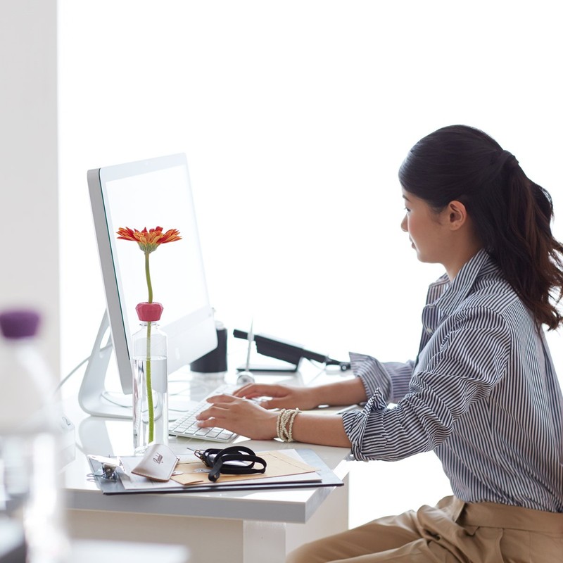 Clay "Bottly top BIJOU" Super Easy Flower Base, Turquoise