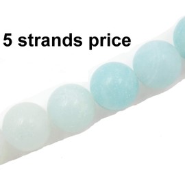 abalorio de piedras preciosas para hacer joyas, se venden por bolsa, 5 hebras en el interior, Multi-color Amazonite, 6 mm, 1