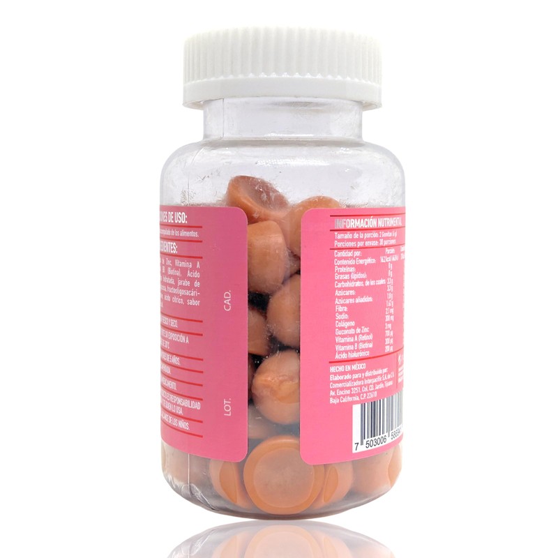Bella B Colágeno, Biotina y Ácido Hialuronico 60 Gomitas PROTGT