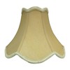 Royal Designs Scalloped Bell Designer Lamp Shade, Antique Gold, 7.5