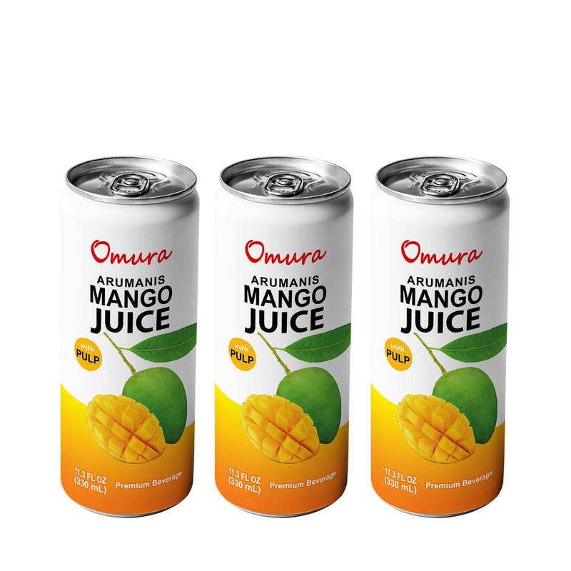 Omura MANGO JUICE from Natural Fruit with PULP 11.3 FL.
