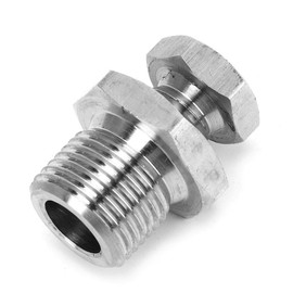 Oxygen Sensor Adapter, aramox O2 oxygen sensor Bung Reducer extension plug Adapter M18 x 1.50 to M12 x 1.25 Fit for Silvia S13 S14