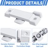 Nkiy Quen 4 Pcs F2590 Windows Replacement Sash Lock-2-1/4'' Mounting