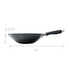 Ecolution Non-Stick Carbon Steel Wok with Soft Touch Riveted Handle,