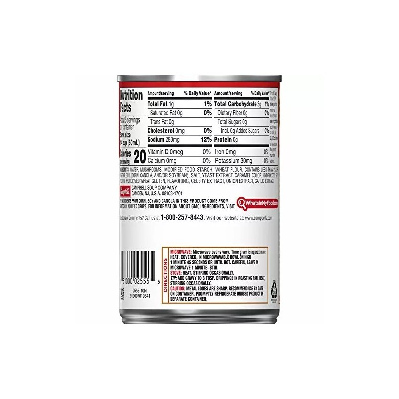 Campbell's Gravy, Mushroom, 10.5 oz. Can